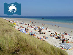 Plage de Coat-Clevarec de Fouesnant à coté du camping de Bretagne la Piscine